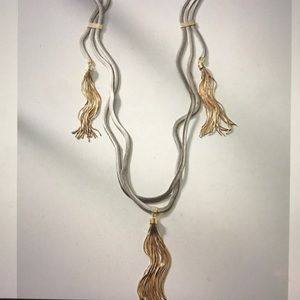 NWT Anthropologie Layered Tassel Necklace